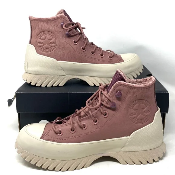 Converse Lugged 2.0 Waterproof Platform High Sneakers Women Saddle Dark A01329C - Picture 2 of 11